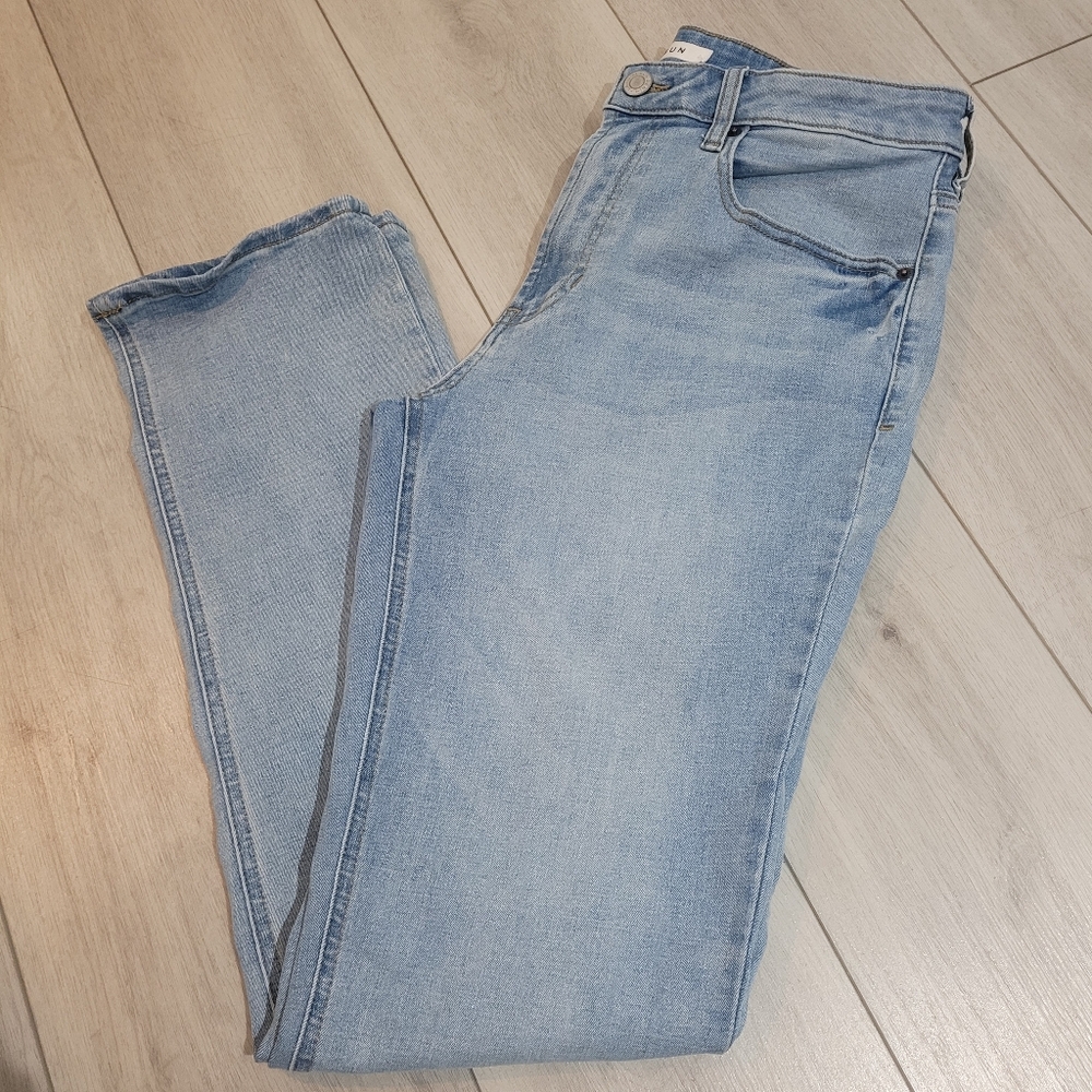 PacSun Men's Slim Fit Light Wash Stretch Denim Jeans 32x32 Blue Versatile Casual